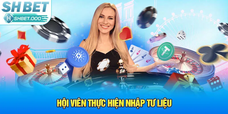 Hội viên thực hiện nhập tư liệu